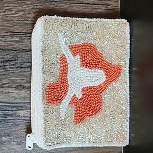Beaded Texas Coin Pouch